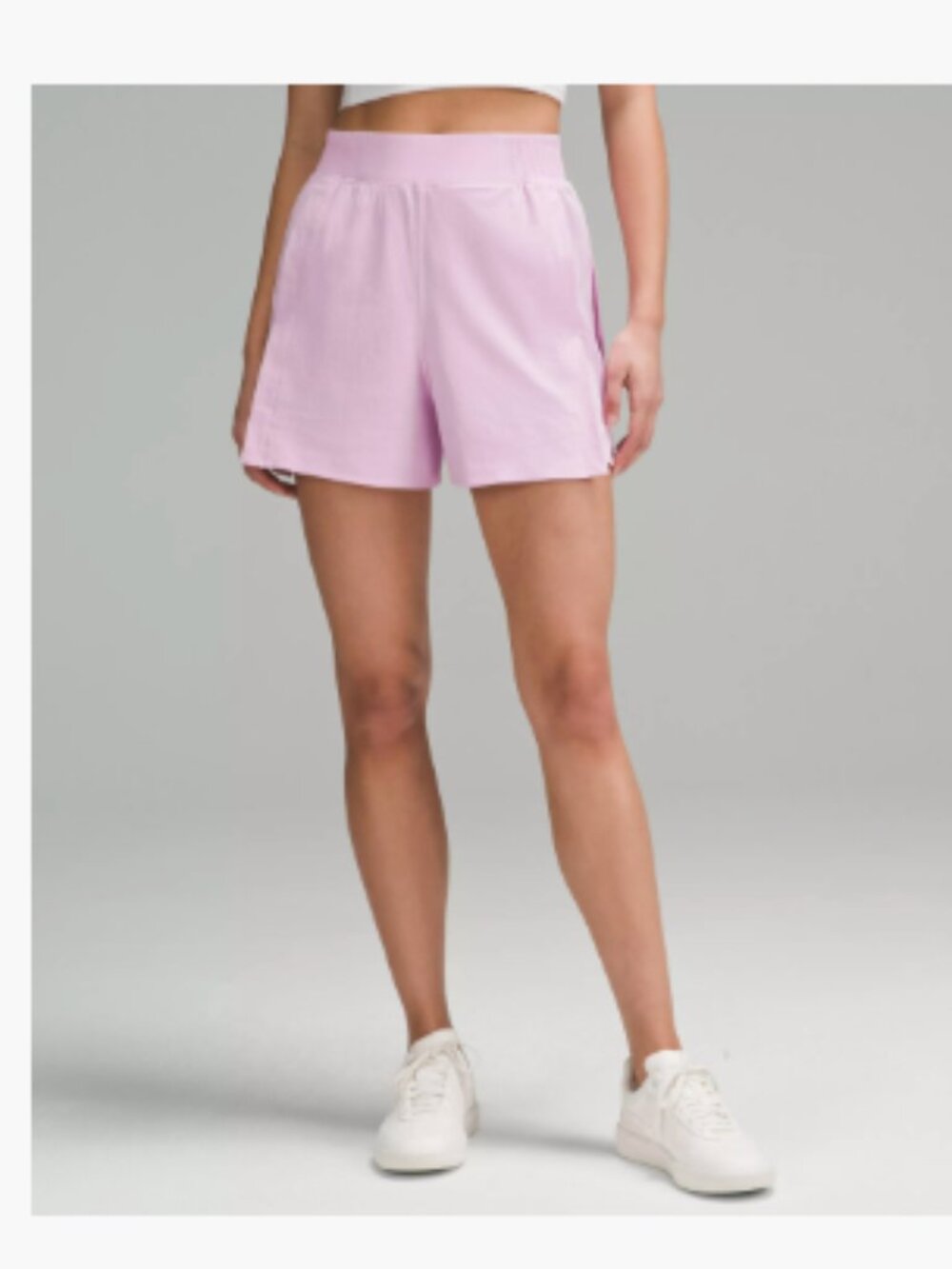 Lululemon Stretch Woven Relaxed-Fit High-Rise Short 4" Vitapink Size M